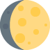 Emoji Gibbous yang Meningkat 🌔dan Emoji Gibbous yang Memudar 🌖